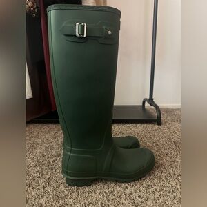 Hunter Forest Green Tall Boots